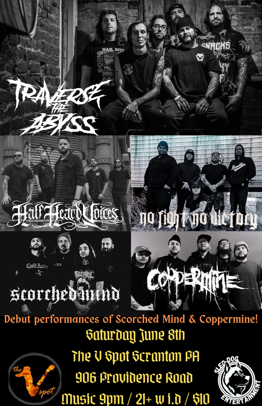 Ticket for Metal Mayhem Night at The V-Spot Scranton PA w/ Poster