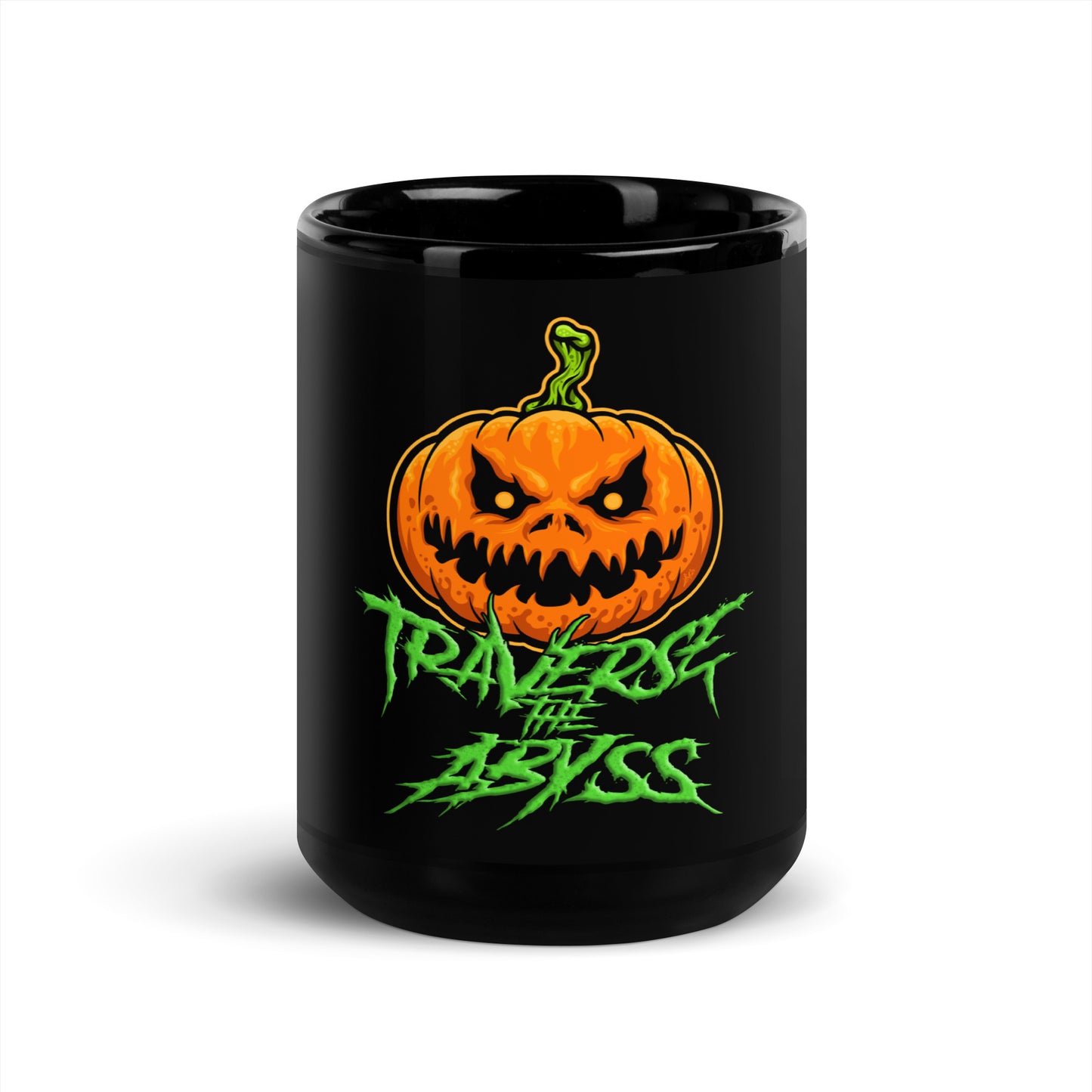 Traverse the Abyss Halloween Black Glossy Mug *Limited Edition*