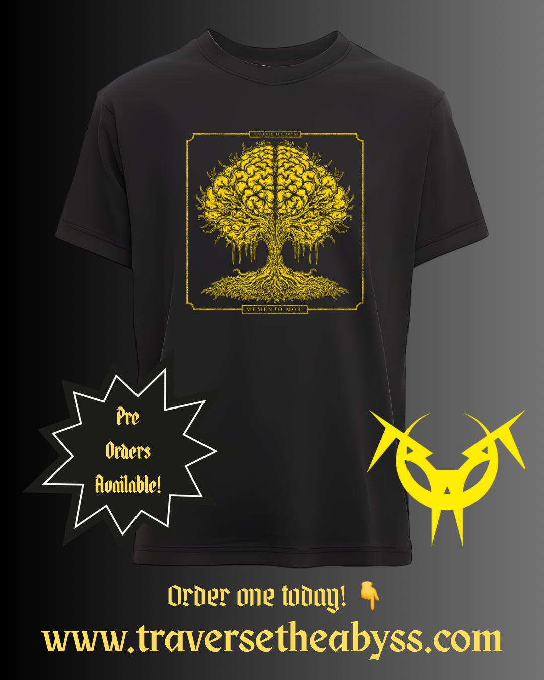 🚨Pre Order🚨 Golden Memento Mori Shirt