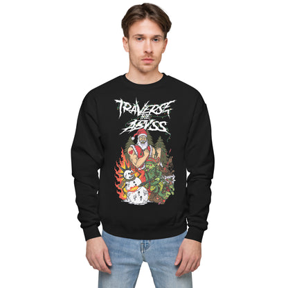 Traverse the Abyss Holiday Unisex fleece sweatshirt