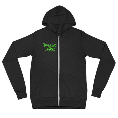 Traverse the Abyss Unisex A.I Art zip hoodie